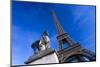 Horse Sculpture on Lena Bridge Near to Eiffel Tower in Paris, France, Europe-Peter Barritt-Mounted Photographic Print