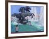 Horse Sculptures, Manezhnaya Square, Moscow, 2016-Andrew Macara-Framed Giclee Print