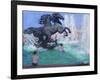 Horse Sculptures, Manezhnaya Square, Moscow, 2016-Andrew Macara-Framed Giclee Print