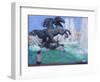 Horse Sculptures, Manezhnaya Square, Moscow, 2016-Andrew Macara-Framed Giclee Print