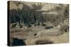 "Horse Shoe Curve." on Burlington and Missouri River Railway. Buckhorn Mountains in Background-John C.H. Grabill-Stretched Canvas