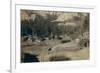 "Horse Shoe Curve." on Burlington and Missouri River Railway. Buckhorn Mountains in Background-John C.H. Grabill-Framed Art Print