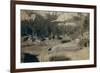 "Horse Shoe Curve." on Burlington and Missouri River Railway. Buckhorn Mountains in Background-John C.H. Grabill-Framed Art Print