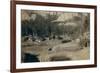 "Horse Shoe Curve." on Burlington and Missouri River Railway. Buckhorn Mountains in Background-John C.H. Grabill-Framed Art Print