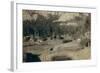 "Horse Shoe Curve." on Burlington and Missouri River Railway. Buckhorn Mountains in Background-John C.H. Grabill-Framed Art Print