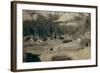 "Horse Shoe Curve." on Burlington and Missouri River Railway. Buckhorn Mountains in Background-John C.H. Grabill-Framed Art Print