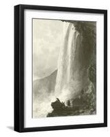 Horse Shoe Fall, Niagara. Entrance to the Cavern Of, on the English Side-Thomas Allom-Framed Giclee Print