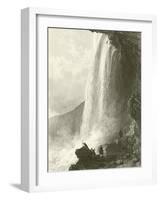 Horse Shoe Fall, Niagara. Entrance to the Cavern Of, on the English Side-Thomas Allom-Framed Giclee Print