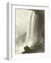 Horse Shoe Fall, Niagara. Entrance to the Cavern Of, on the English Side-Thomas Allom-Framed Giclee Print