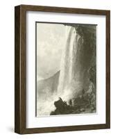 Horse Shoe Fall, Niagara. Entrance to the Cavern Of, on the English Side-Thomas Allom-Framed Giclee Print