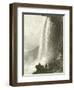 Horse Shoe Fall, Niagara. Entrance to the Cavern Of, on the English Side-Thomas Allom-Framed Giclee Print