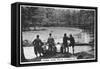 Horse Shoe Falls, Llangollen, 1937-null-Framed Stretched Canvas