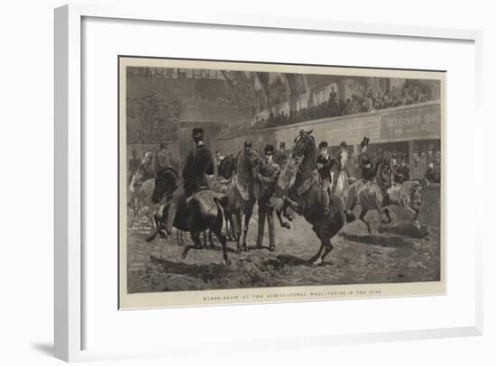 Horse-Show at the Agricultural Hall, Ponies in the Ring-John Charlton-Framed Giclee Print