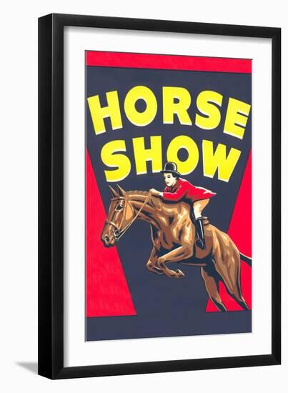 Horse Show Poster-null-Framed Art Print