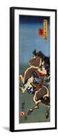 Horse Soga Goro on a Rearing Horse-Kuniyoshi Utagawa-Framed Premium Giclee Print