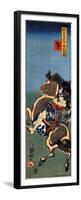 Horse Soga Goro on a Rearing Horse-Kuniyoshi Utagawa-Framed Premium Giclee Print