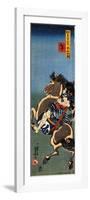 Horse Soga Goro on a Rearing Horse-Kuniyoshi Utagawa-Framed Giclee Print