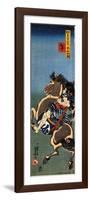 Horse Soga Goro on a Rearing Horse-Kuniyoshi Utagawa-Framed Giclee Print