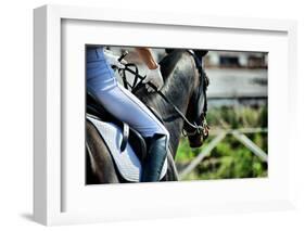 Horse Theme: Jockeys, Horse Races, Speed.-prometeus-Framed Photographic Print