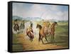 Horse Throwing-Ernesto Icaza-Framed Stretched Canvas