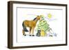 Horse Tree-Jennifer Zsolt-Framed Giclee Print