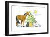 Horse Tree-Jennifer Zsolt-Framed Giclee Print