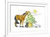 Horse Tree-Jennifer Zsolt-Framed Giclee Print