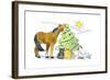 Horse Tree-Jennifer Zsolt-Framed Giclee Print