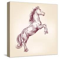 Horse Vector Llustration-VladisChern-Stretched Canvas