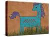 Horse Wall Mural, Santa Fe, New Mexico-Nancy & Steve Ross-Stretched Canvas