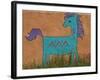 Horse Wall Mural, Santa Fe, New Mexico-Nancy & Steve Ross-Framed Photographic Print