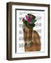 Horse with Feather Hat-Fab Funky-Framed Art Print