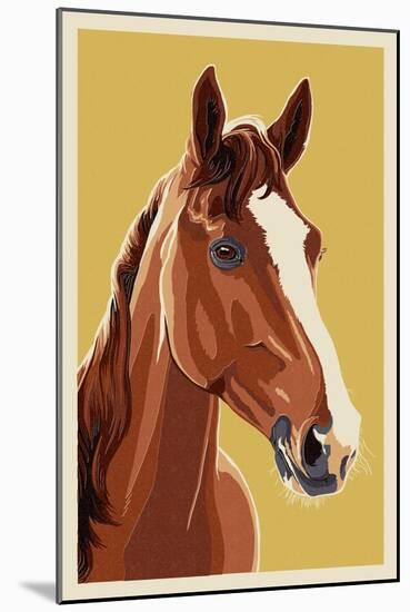 Horse-Lantern Press-Mounted Art Print