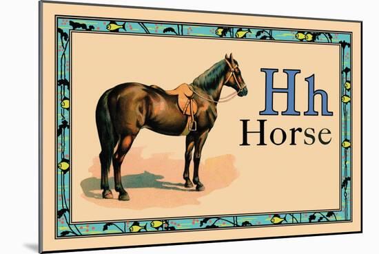 Horse-null-Mounted Art Print