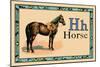 Horse-null-Mounted Art Print