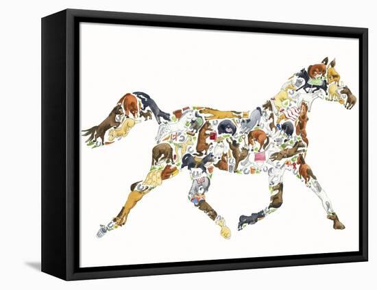 Horse-Louise Tate-Framed Stretched Canvas