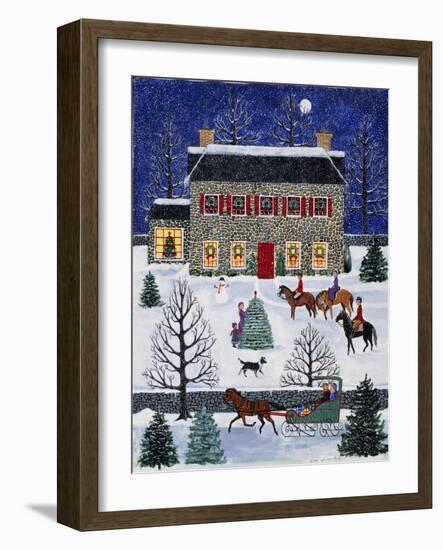 Horseback Carolers-Susan Henke Fine Art-Framed Giclee Print