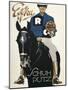 Horseback Rider Advertising Shoe Polish-null-Mounted Art Print