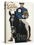 Horseback Rider Advertising Shoe Polish-null-Stretched Canvas