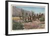 Horseback Riders Near Palm Springs-null-Framed Art Print