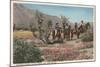 Horseback Riders Near Palm Springs-null-Mounted Art Print