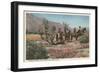 Horseback Riders Near Palm Springs-null-Framed Premium Giclee Print