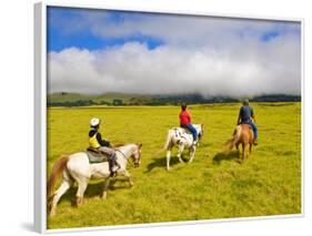 Horseback Riding at Parker Ranch, the Big Island, Hawaii, United States of America, North America-Michael DeFreitas-Framed Photographic Print