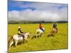 Horseback Riding at Parker Ranch, the Big Island, Hawaii, United States of America, North America-Michael DeFreitas-Mounted Photographic Print