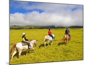 Horseback Riding at Parker Ranch, the Big Island, Hawaii, United States of America, North America-Michael DeFreitas-Mounted Photographic Print