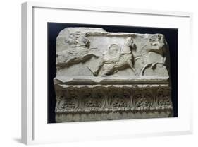 Horseback Riding from Temple of Apollo Sosianus, Rome, Italy-null-Framed Giclee Print