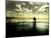 Horseback Riding in the Tide-Jan Lakey-Mounted Photographic Print