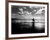 Horseback Riding in the Tide-Jan Lakey-Framed Photographic Print