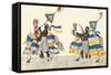 Horseback Riding On The Continents-Asia-Description Eight Festivities Held During Games-null-Framed Stretched Canvas