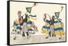 Horseback Riding On The Continents-Asia-Description Eight Festivities Held During Games-null-Framed Stretched Canvas
